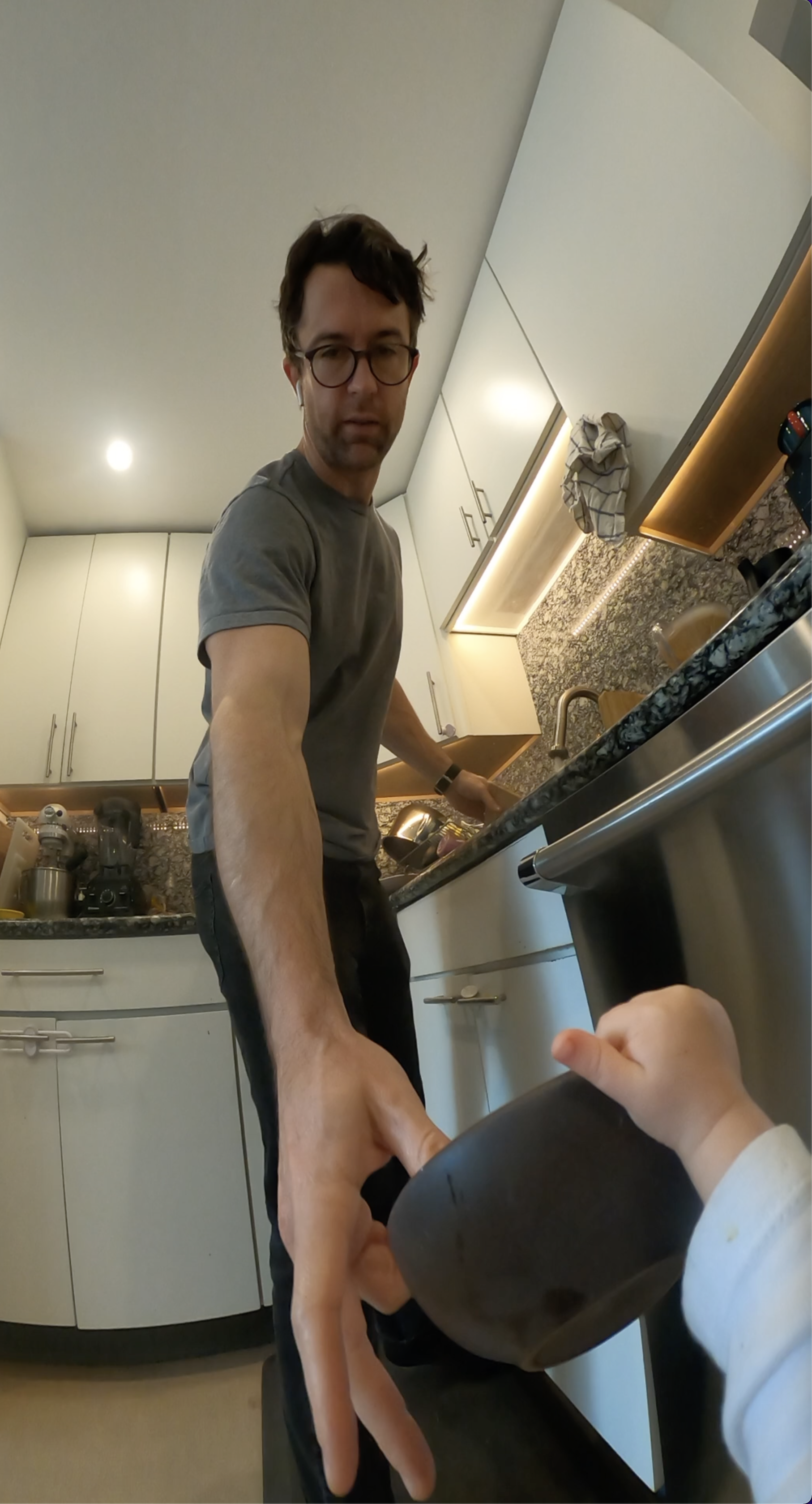 Example egocentric frame showing objects in hand